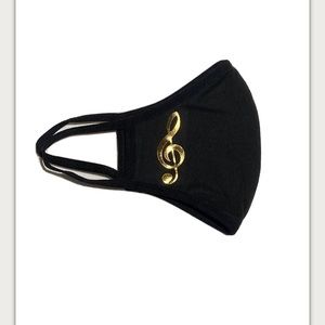 Music Note Face Mask 100% Cotton Washable Mask